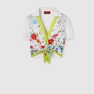 Gucci Floral Silk and Cotton top